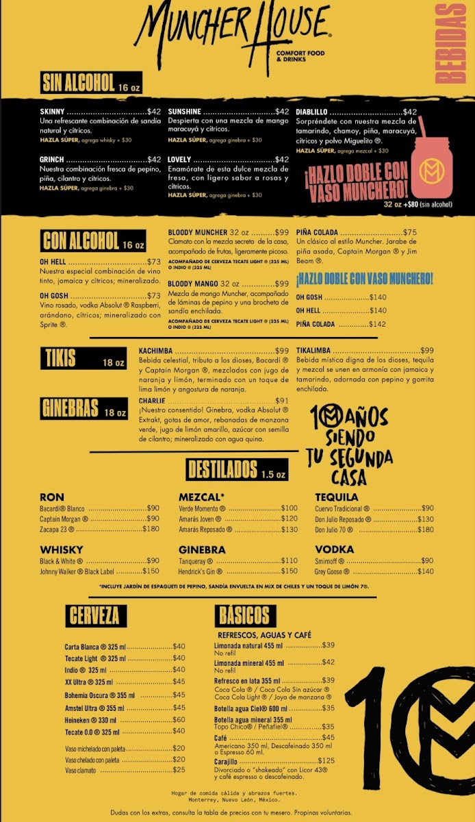 Muncher House Menu - Image 1